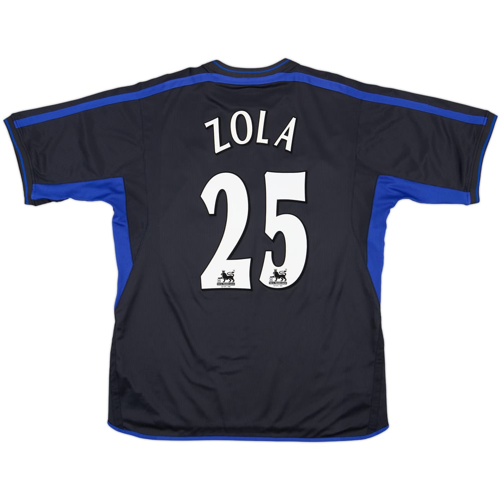 2002-04 Chelsea Away Shirt Zola #25 - 8/10 - (XL)