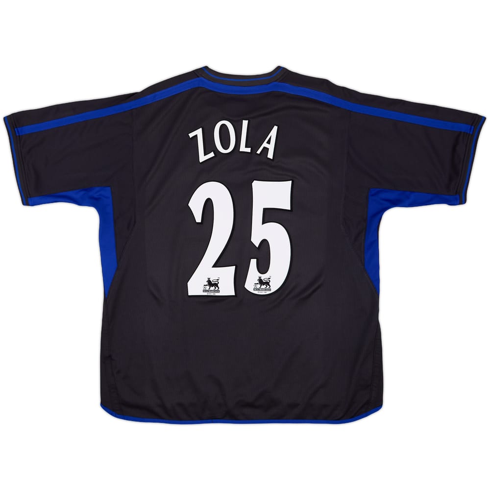 2002-04 Chelsea Away Shirt Zola #25 - 9/10 - (XXL)