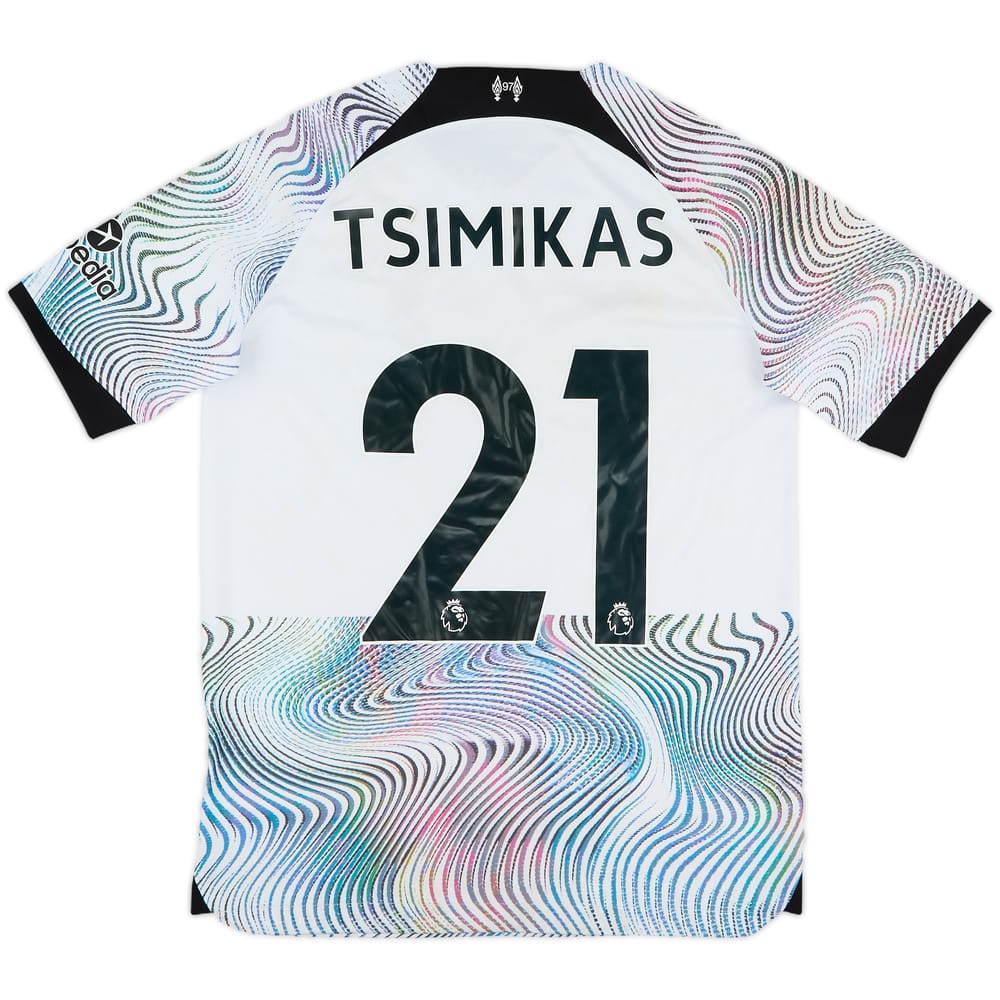 2022-23 Liverpool Away Shirt Tsimikas #21 - 6/10 - (XL.Boys)