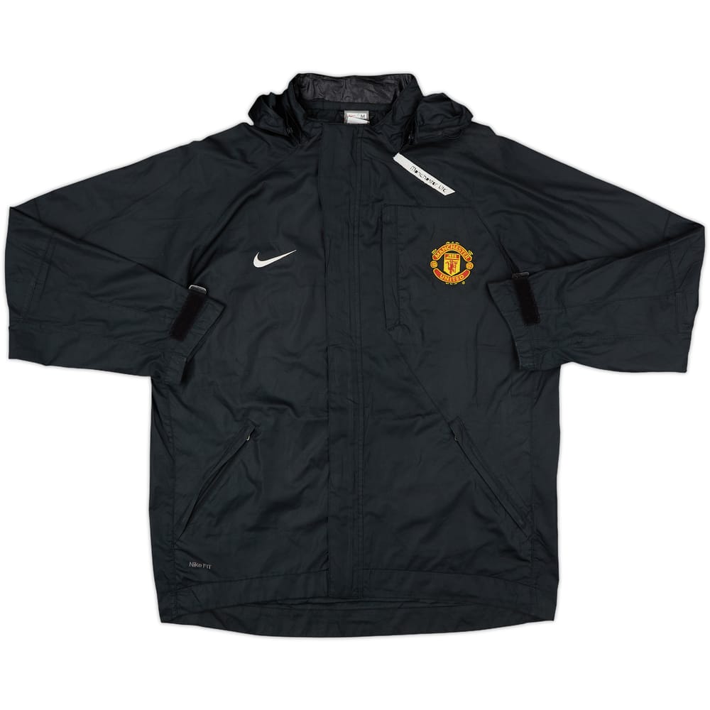 2007-08 Manchester United Nike Hooded Rain Jacket - 8/10 - (M)