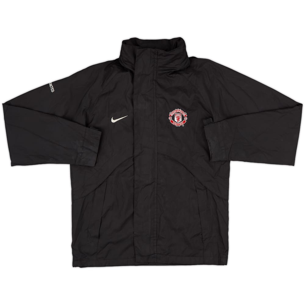 2002-03 Manchester United Nike Hooded Rain Jacket - 8/10 - (S)