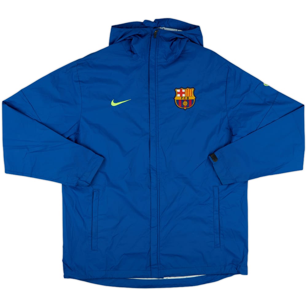 2009-10 Barcelona Nike Hooded Rain Jacket - 7/10 - (M)