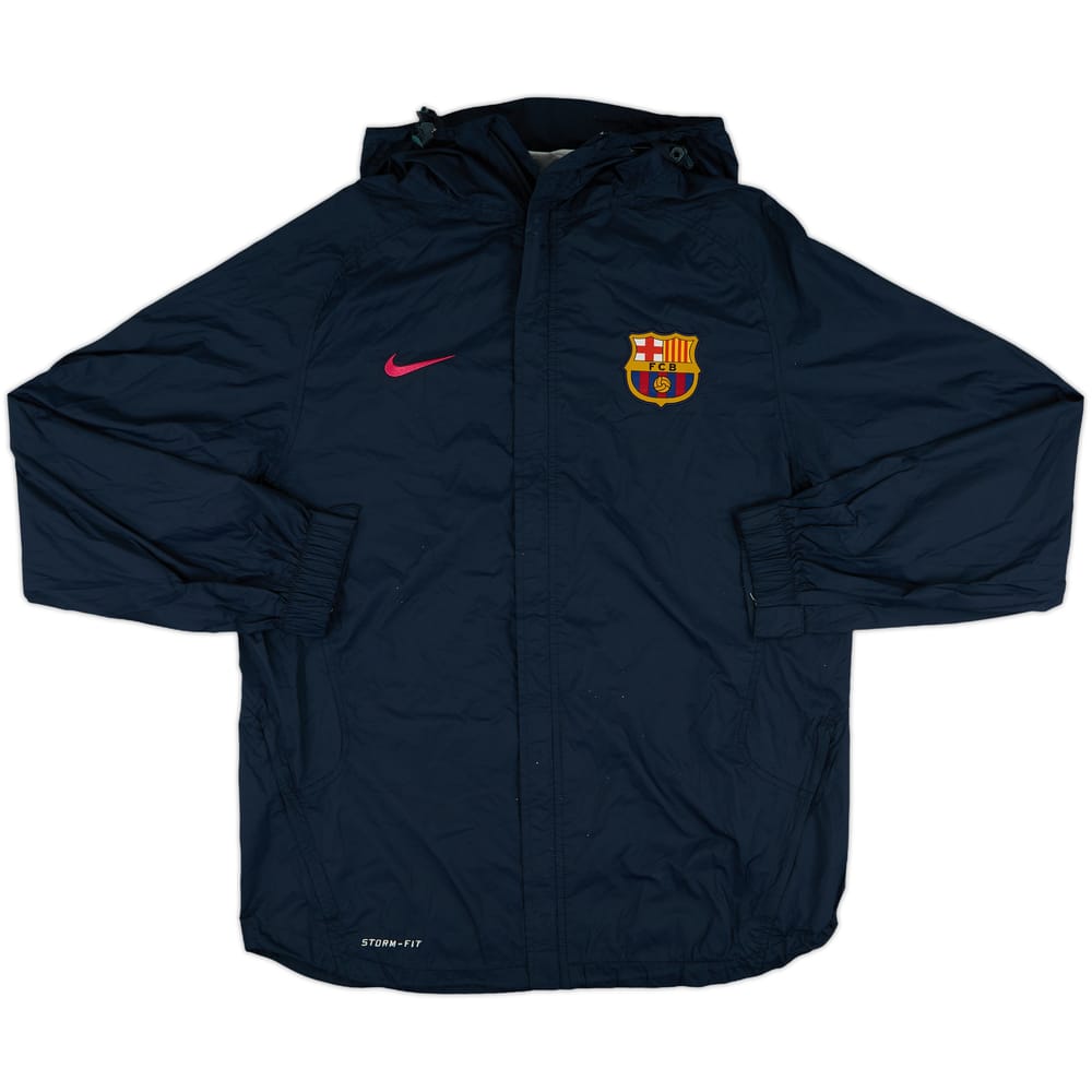 2010-11 Barcelona Nike Hooded Rain Jacket - 8/10 - (M)