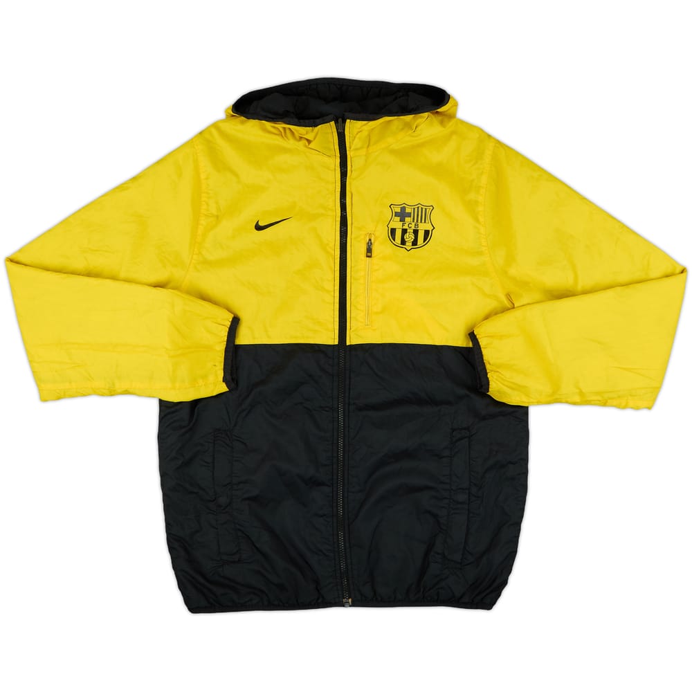 2011-12 Barcelona Nike Reversible Hooded Rain Jacket - 7/10 - (L)