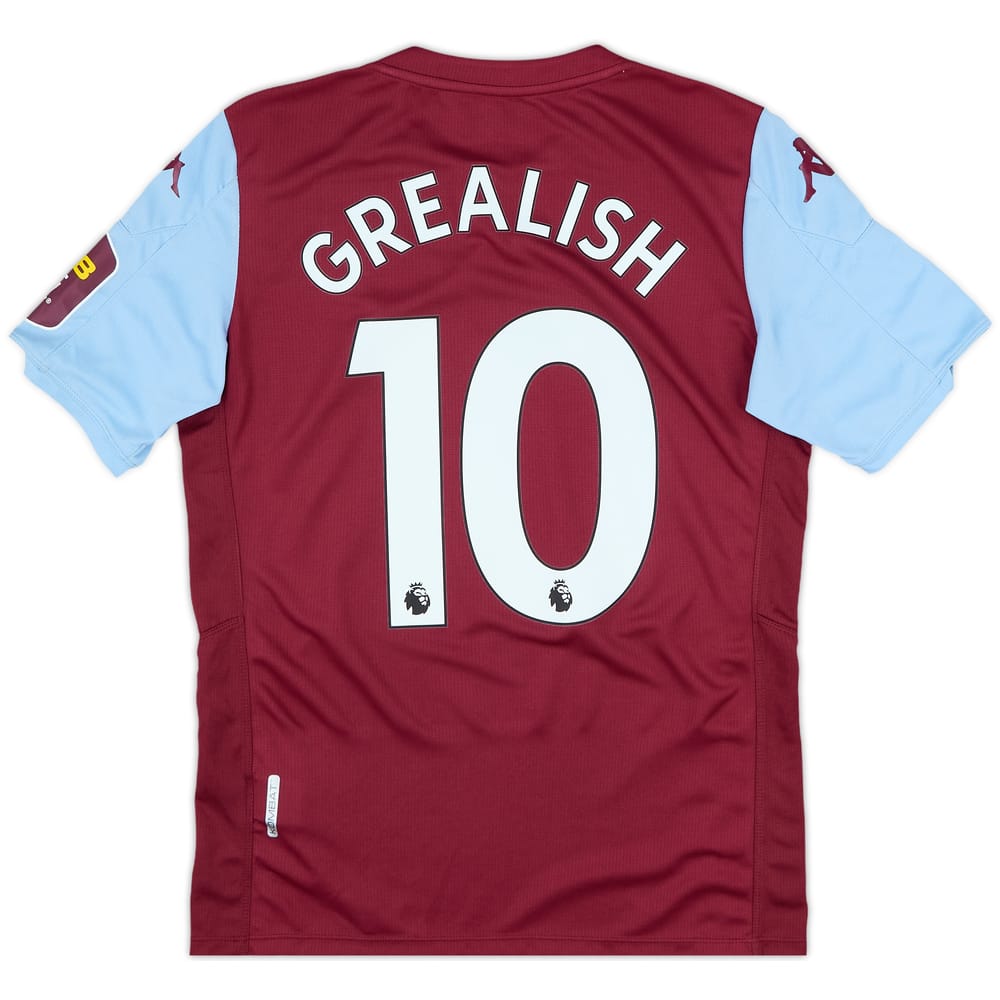 2019-20 Aston Villa Home Shirt Grealish #10 - 10/10 - (S)