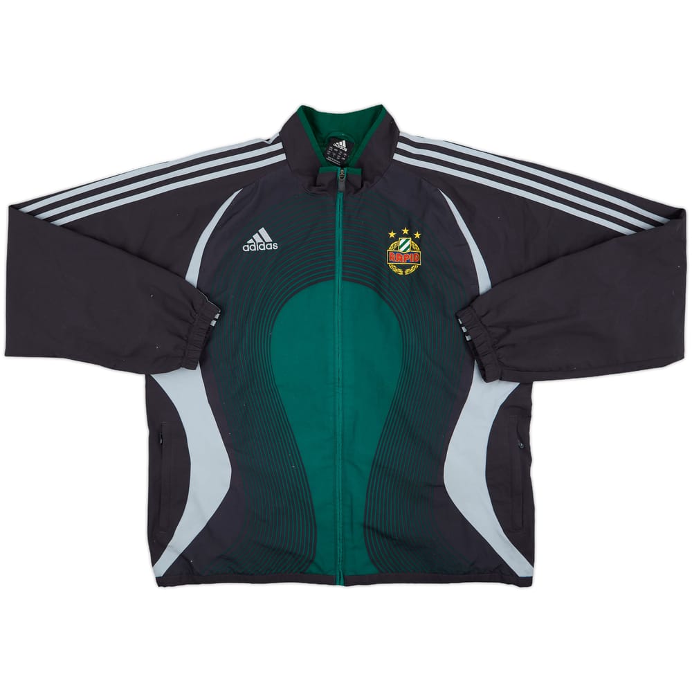 2005-06 Rapid Vienna adidas Hooded Rain Jacket - 9/10 - (XL)