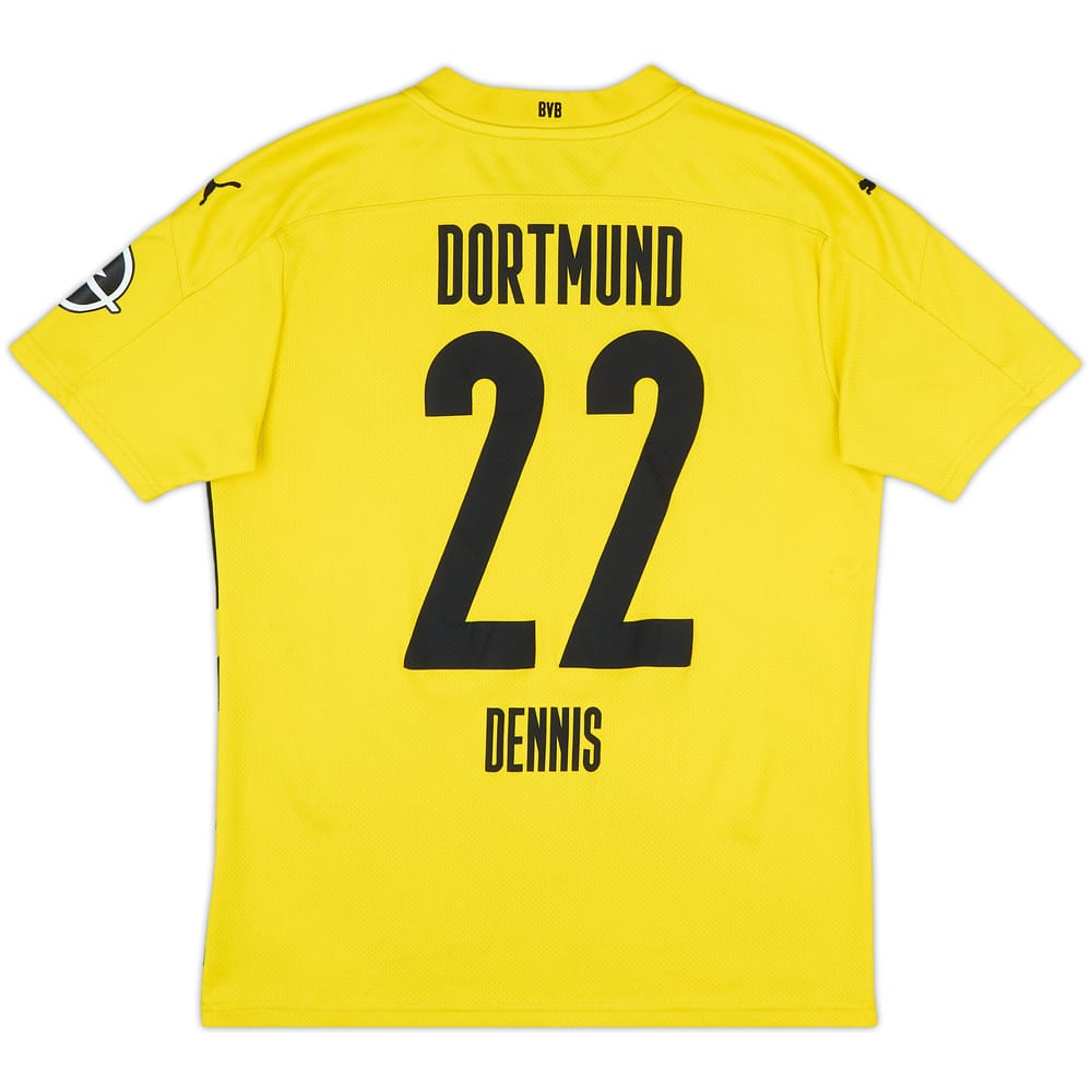 2020-21 Borussia Dortmund Home Shirt Dennis #22 - 7/10 - (M)