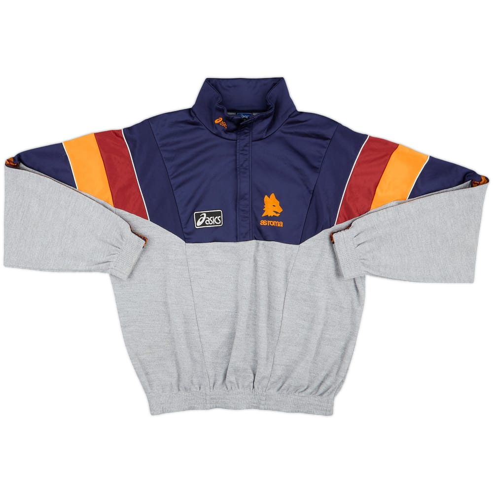 1995-96 Roma Asics 1/2 Zip Track Jacket - 8/10 - (L)