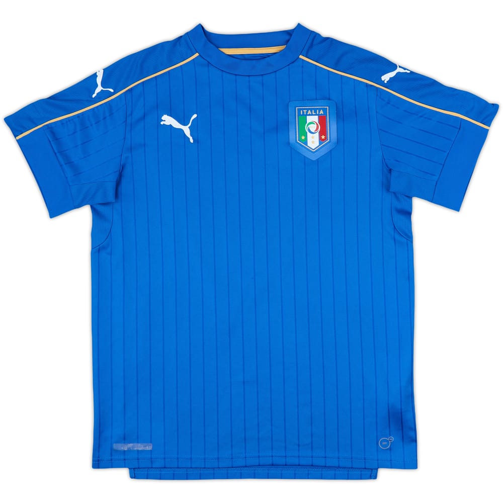 2016-17 Italy Home Shirt - 9/10 - (XL.Boys)