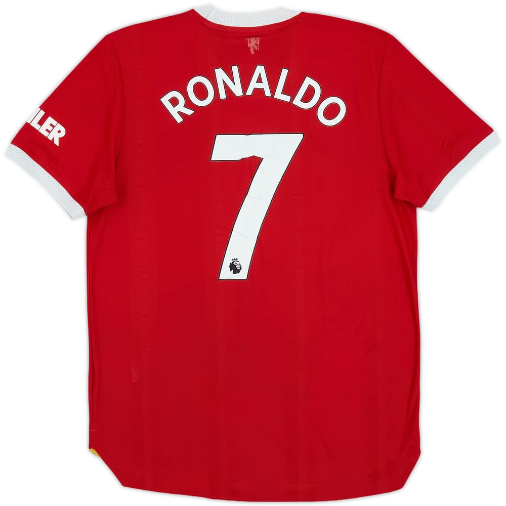 2021-22 Manchester United Authentic Home Shirt Ronaldo #7 - 4/10 - (M)