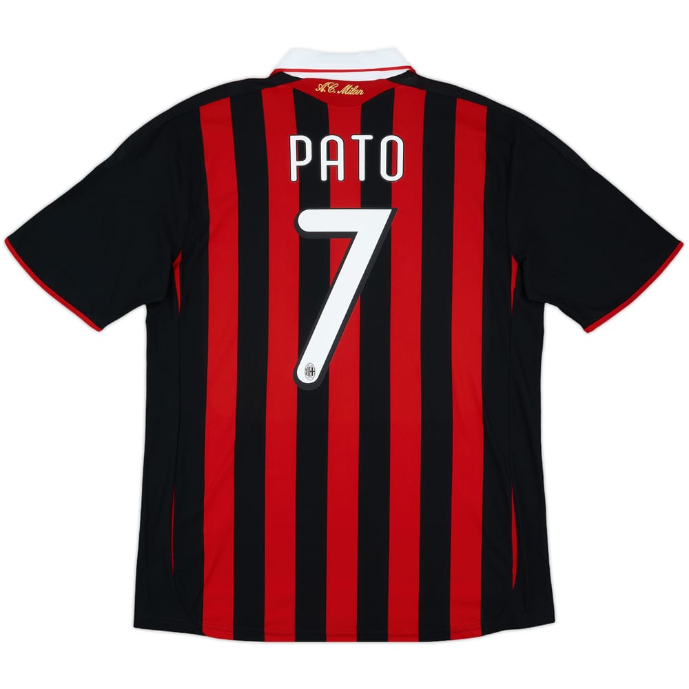 2009-10 AC Milan Home Shirt Pato #7 - 9/10 - (L)