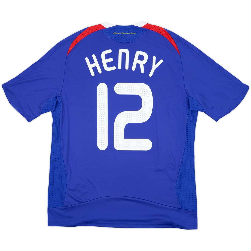 2008-09 France Home Shirt Henry #12 - 8/10 - (L)