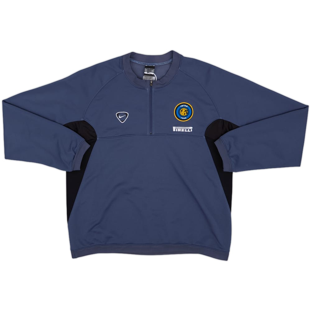 2000-01 Inter Milan Nike 1/4 Zip Sweat Top - 8/10 - (M)