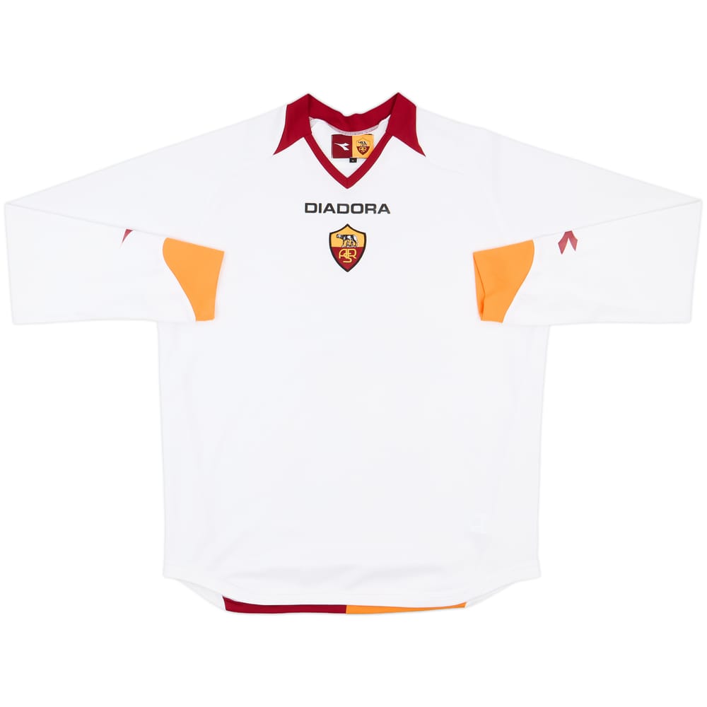 2006-07 Roma Away L/S Shirt - 5/10 - (L)
