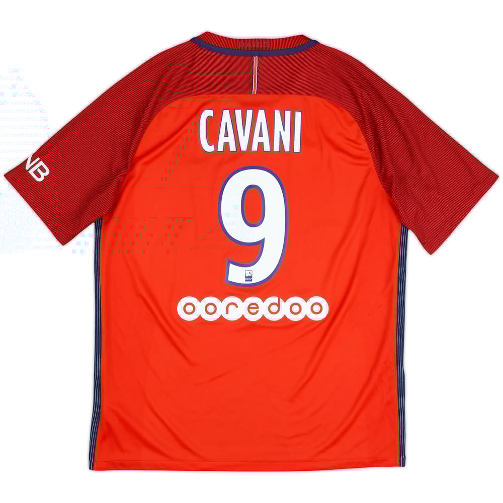 2016-17 Paris Saint-Germain Away Shirt Cavani #9 - 9/10 - (L)