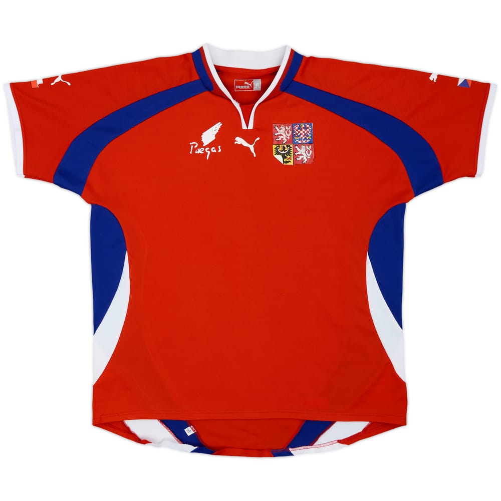 2000-02 República Checa Básico Local Camiseta - 5/10 - (XL)