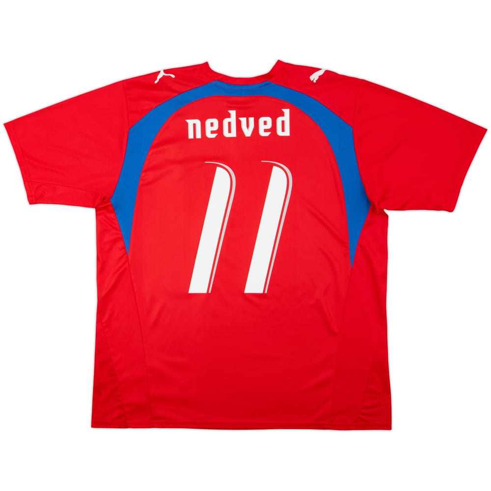 2006-08 Czech Republic Basic Home Shirt Nedved #11 - 5/10 - (XL)