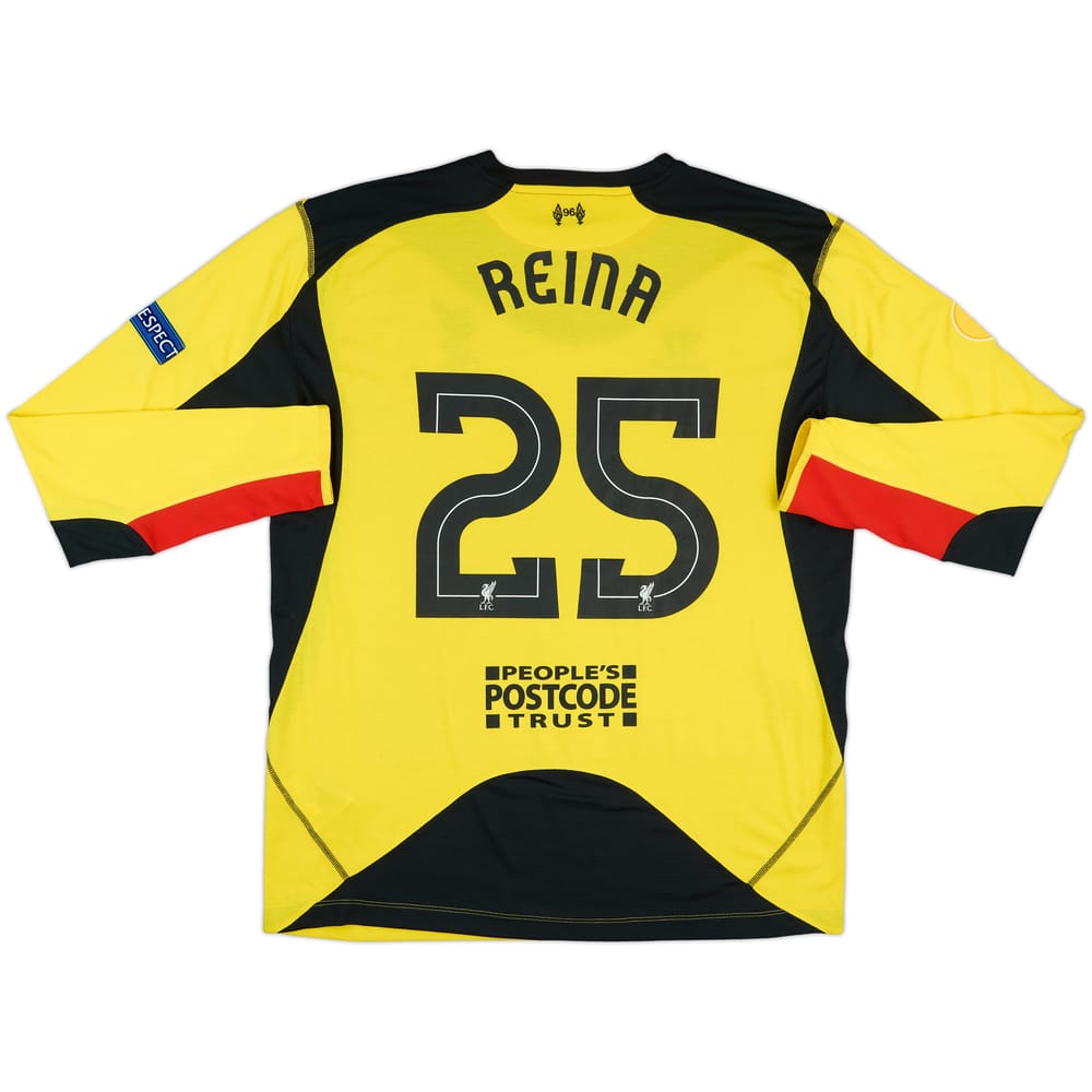 2012-13 Liverpool Player Issue Signed GK Shirt Reina #25 - 7/10 - (XL)