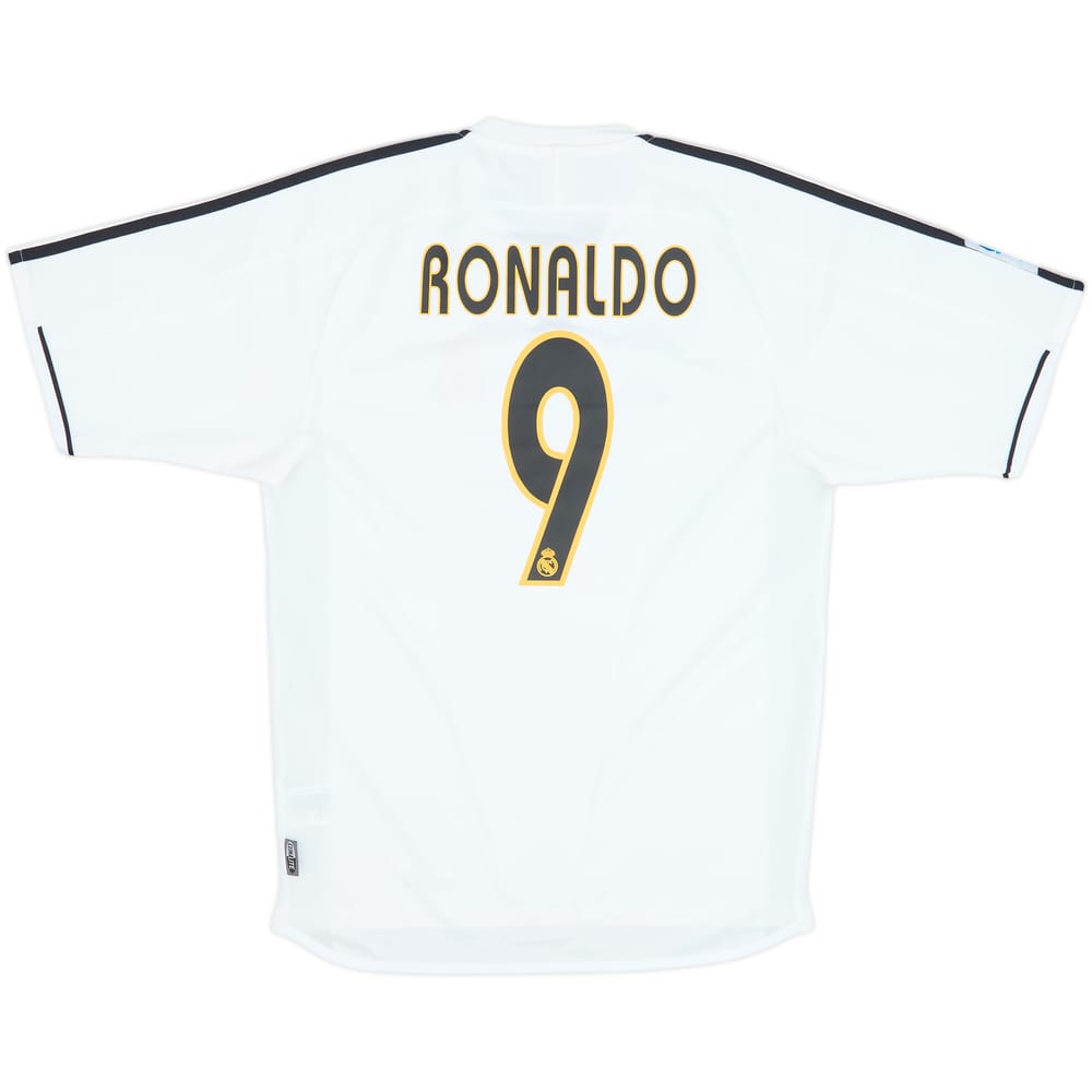 2003-04 Real Madrid Home Shirt Ronaldo #9 - 8/10 - (S)