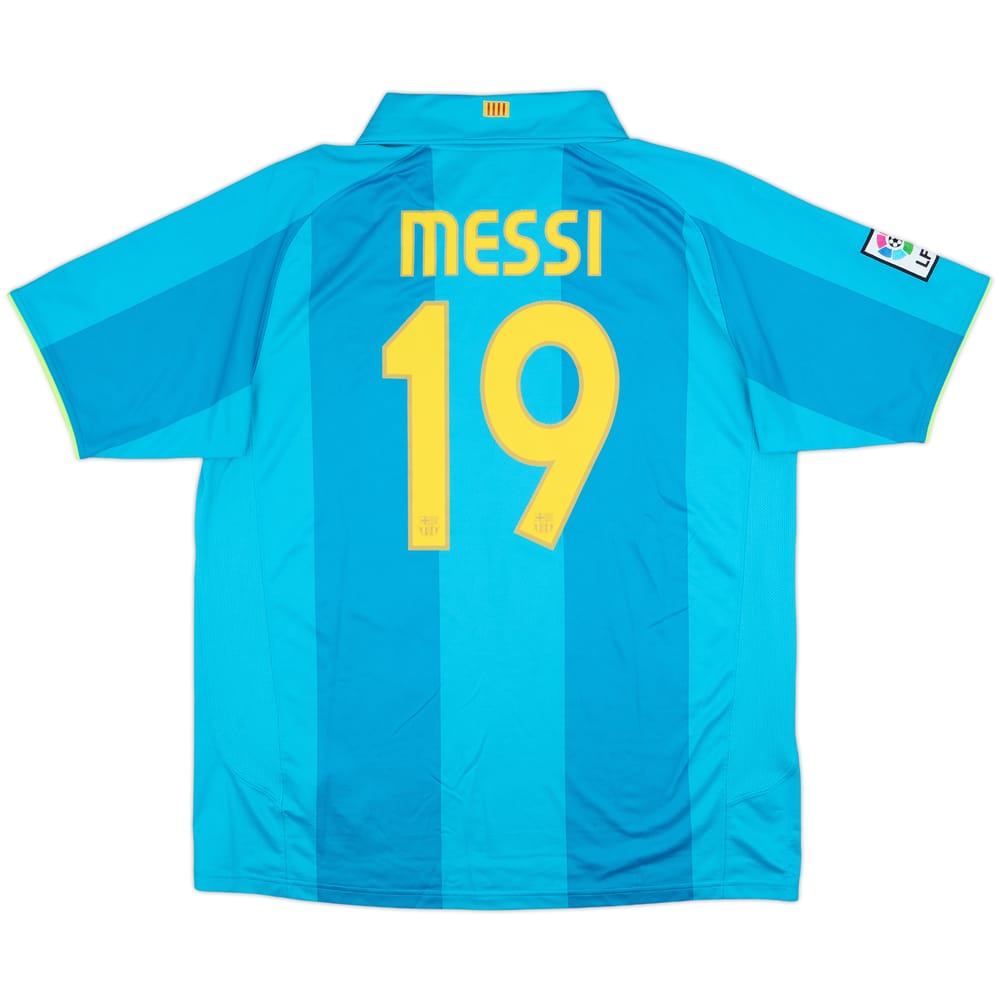 2007-09 Barcelona Away Shirt Messi #19 - 9/10 - (XL)
