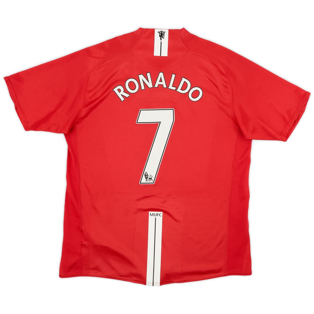 2007-09 Manchester United Home Shirt Ronaldo #7 - 6/10 - (L)