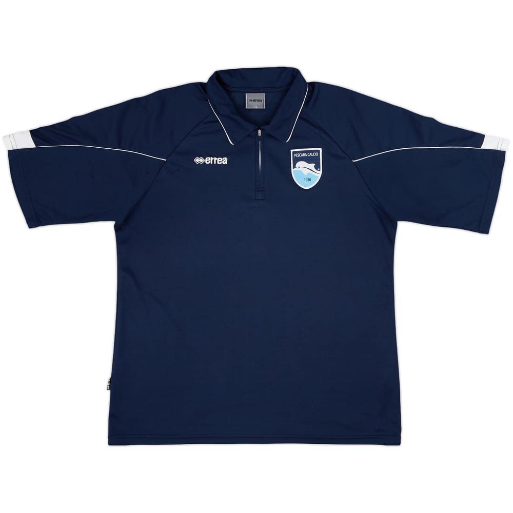 2012-13 Pescara Errea 1/4 Zip Polo Shirt - 7/10 - (XL)