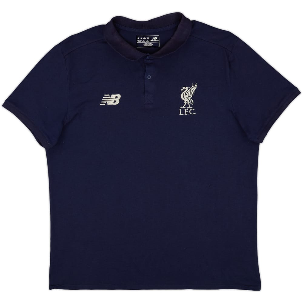 2017-18 Liverpool New Balance Polo Shirt - 9/10 - (L)
