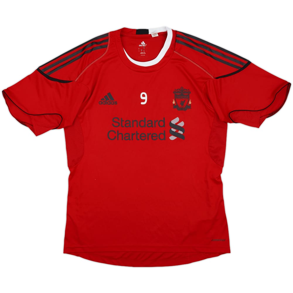 2010-11 Liverpool adidas Training Player Issue Shirt #9 - 8/10 - (XL)