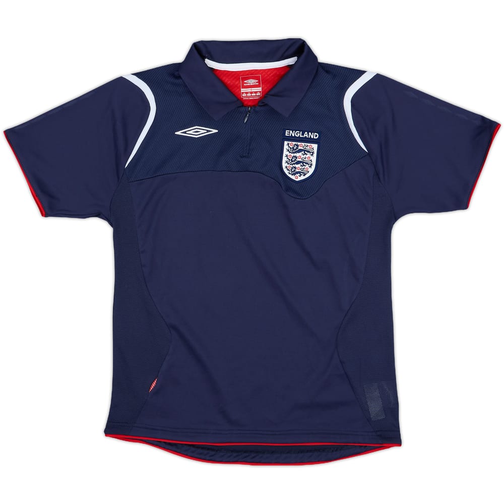 2006-07 England Umbro 1/4 Zip Training Shirt - 9/10 - (L.Boys)