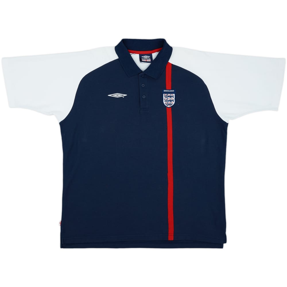 2002-03 England Umbro Polo Shirt - 8/10 - (XXL)