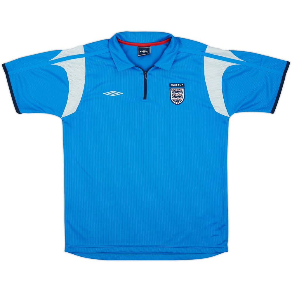 2006-07 England Umbro 1/4 Zip Polo Shirt - 9/10 - (M)
