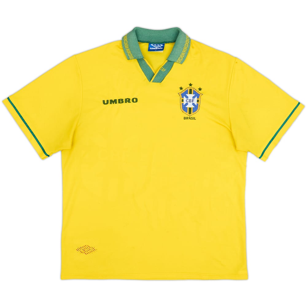 1993-94 Brazil Home Shirt - 6/10 - (XL)