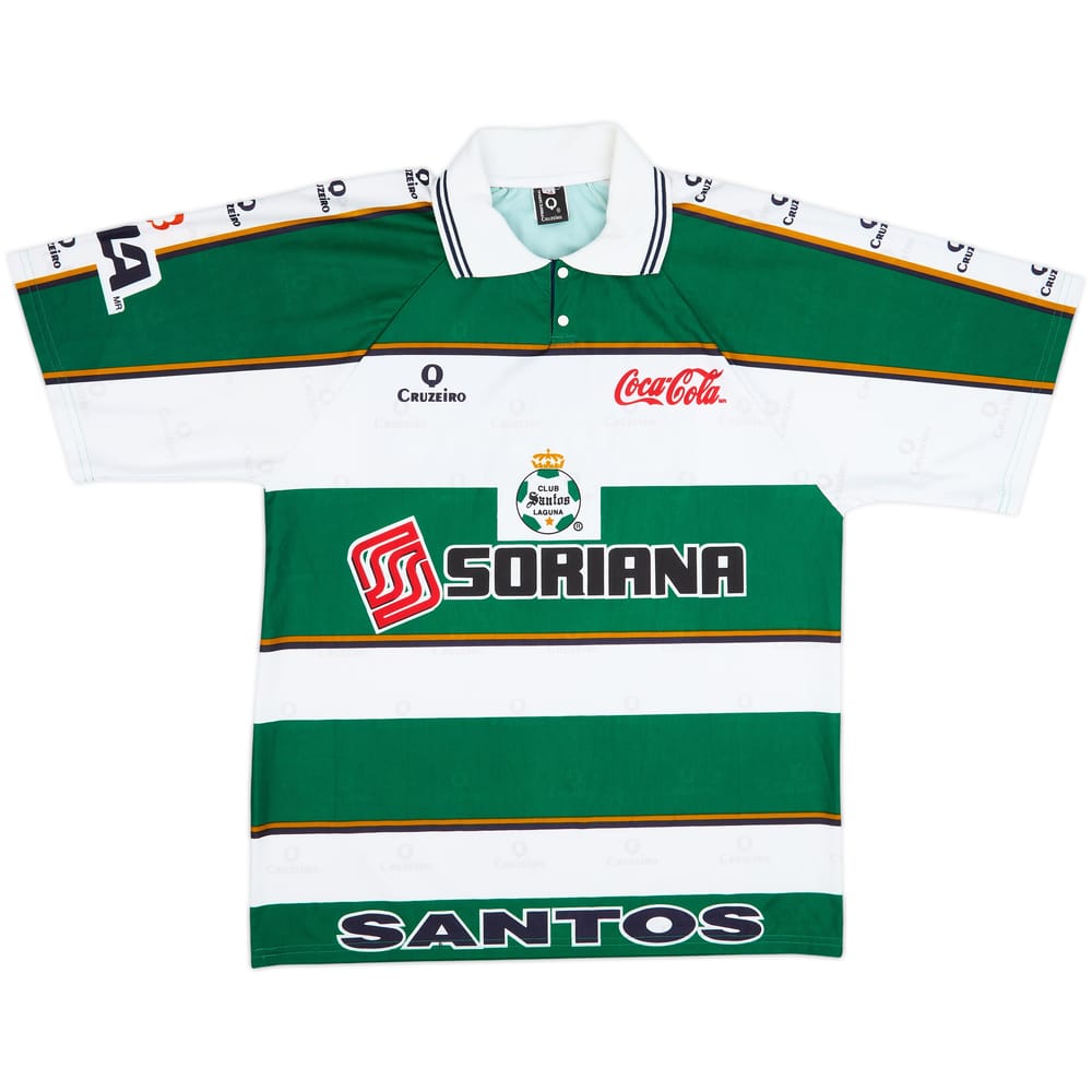 Camiseta de local de aficionado del Santos Laguna Cruzeiro 2000-01 - 9/10 - (L)
