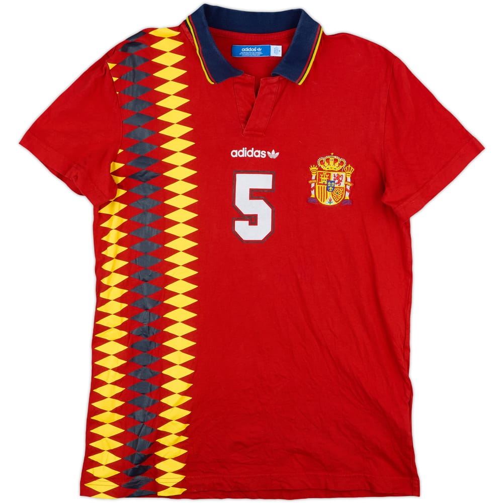2012 Spain adidas Originals '1994' Retro Style Shirt #4 - 9/10 - (M)