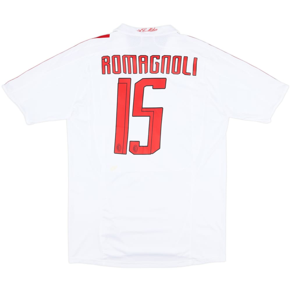 2007-08 AC Milan Away Shirt Romagnoli #15 - 4/10 - (XL)