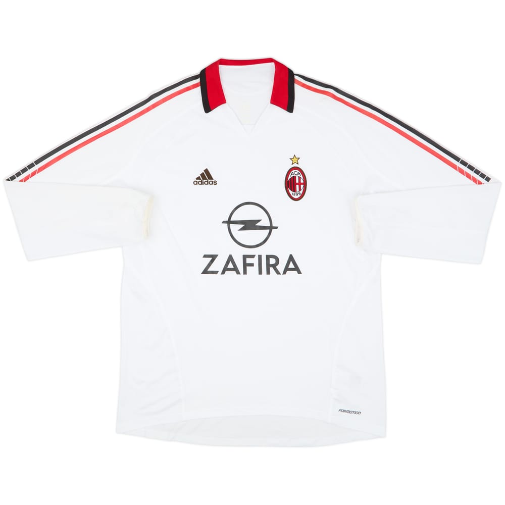 Camiseta de visitante versión jugador L/S del AC Milan 2005-06 #6 - 8/10 - (XL)