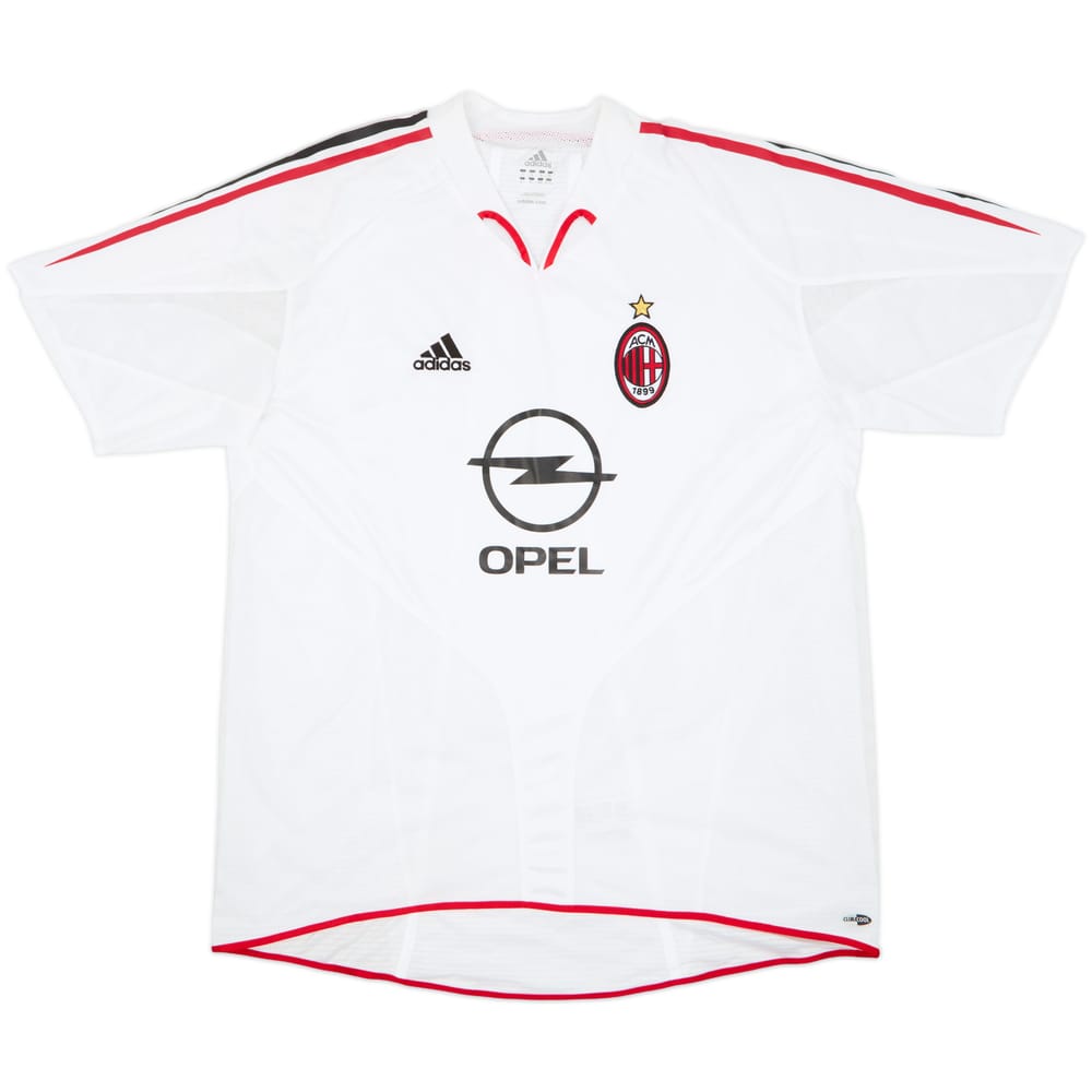 Camiseta de visitante del AC Milan 2004-05 versión jugador #4 - 8/10 - (XL)