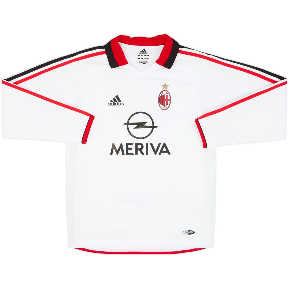 2003-04 AC Milan Long-sleeved Away L/S Shirt #16 - 7/10 - (S)