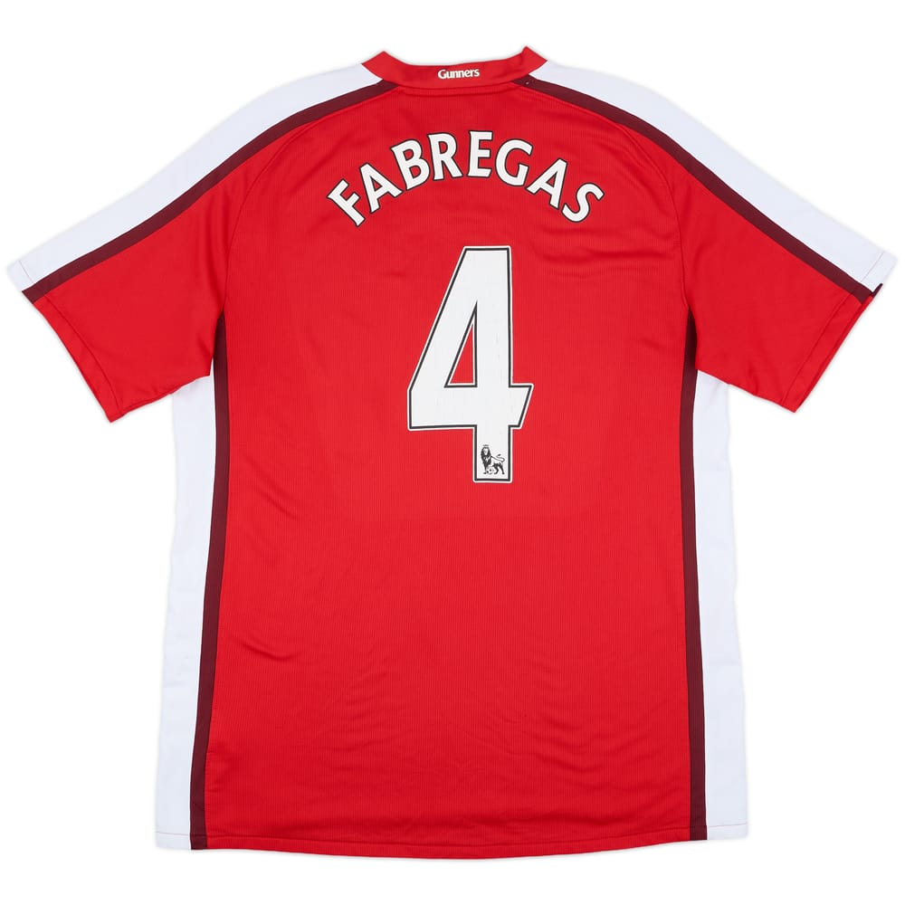 2008-10 Arsenal Home Shirt Fabregas #4 - 6/10 - (L)