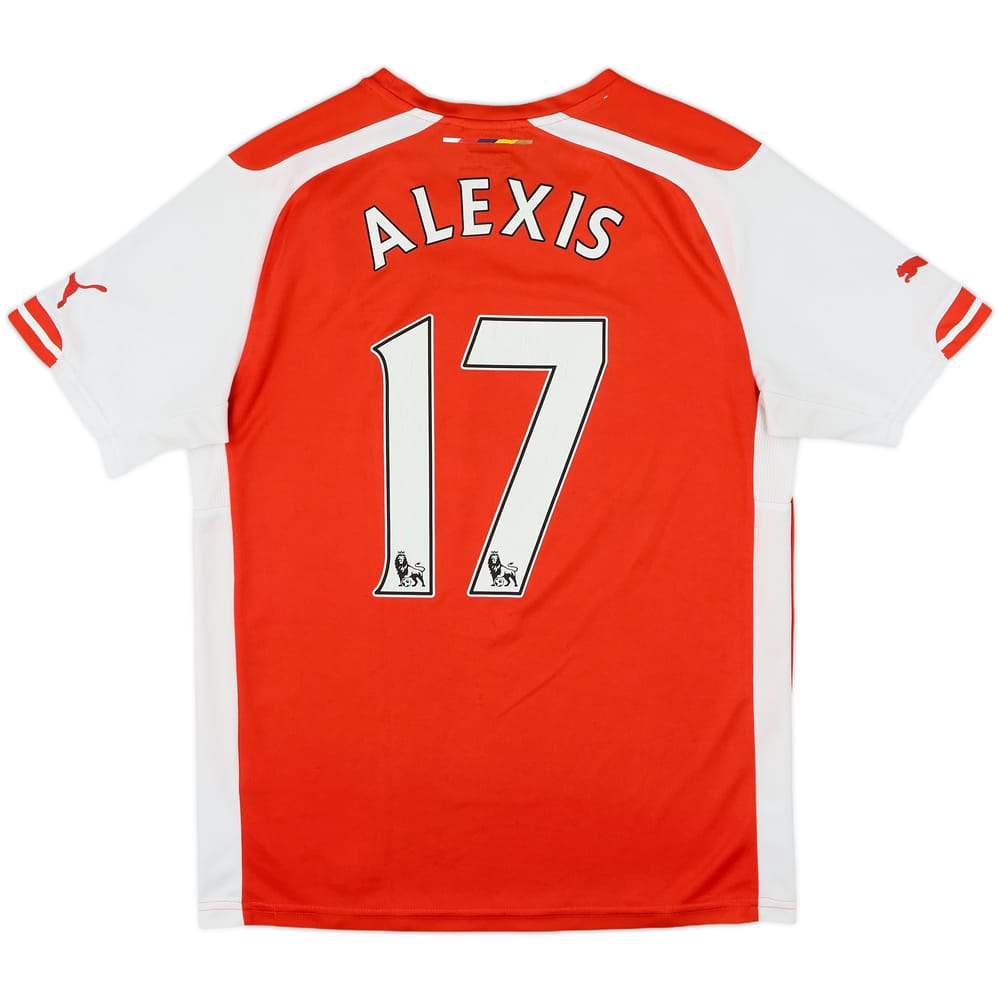 2014-15 Arsenal Home Shirt Alexis #17 - 7/10 - (S)