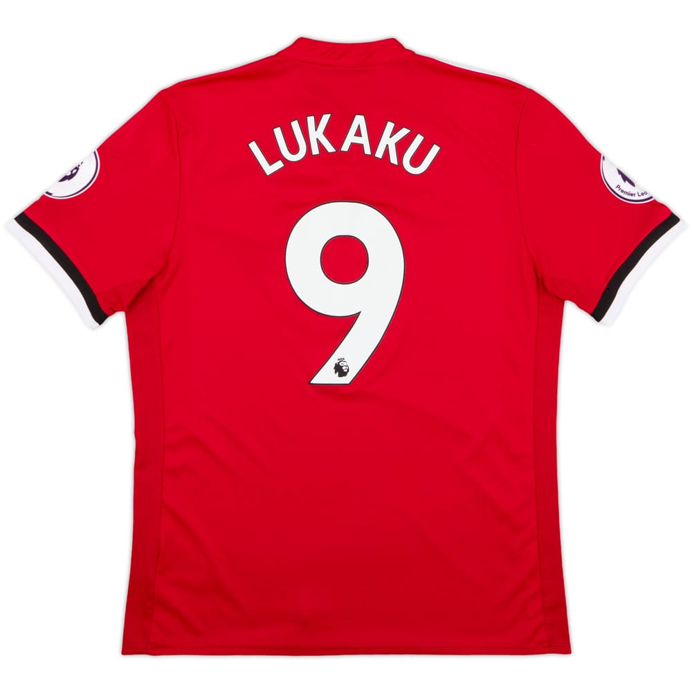 2017-18 Manchester United Home Shirt Lukaku #9 - 8/10 - (L)