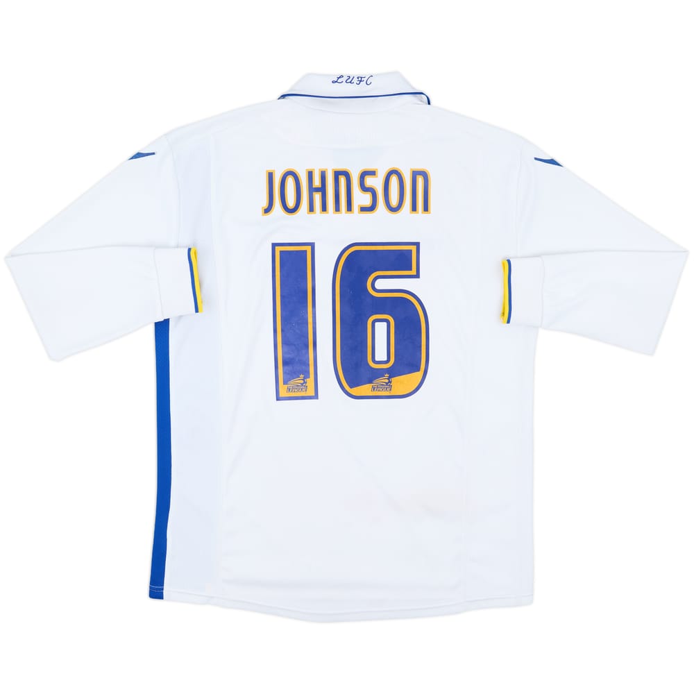 2009-10 Leeds United Home L/S Shirt Johnson #16 - 6/10 - (M)