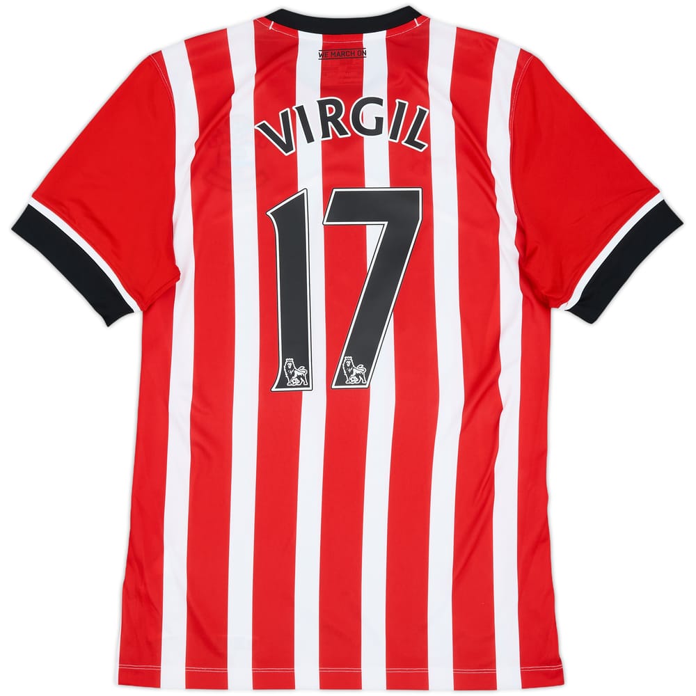 2016-17 Southampton Home Shirt Virgil #17 - 8/10 - (M)