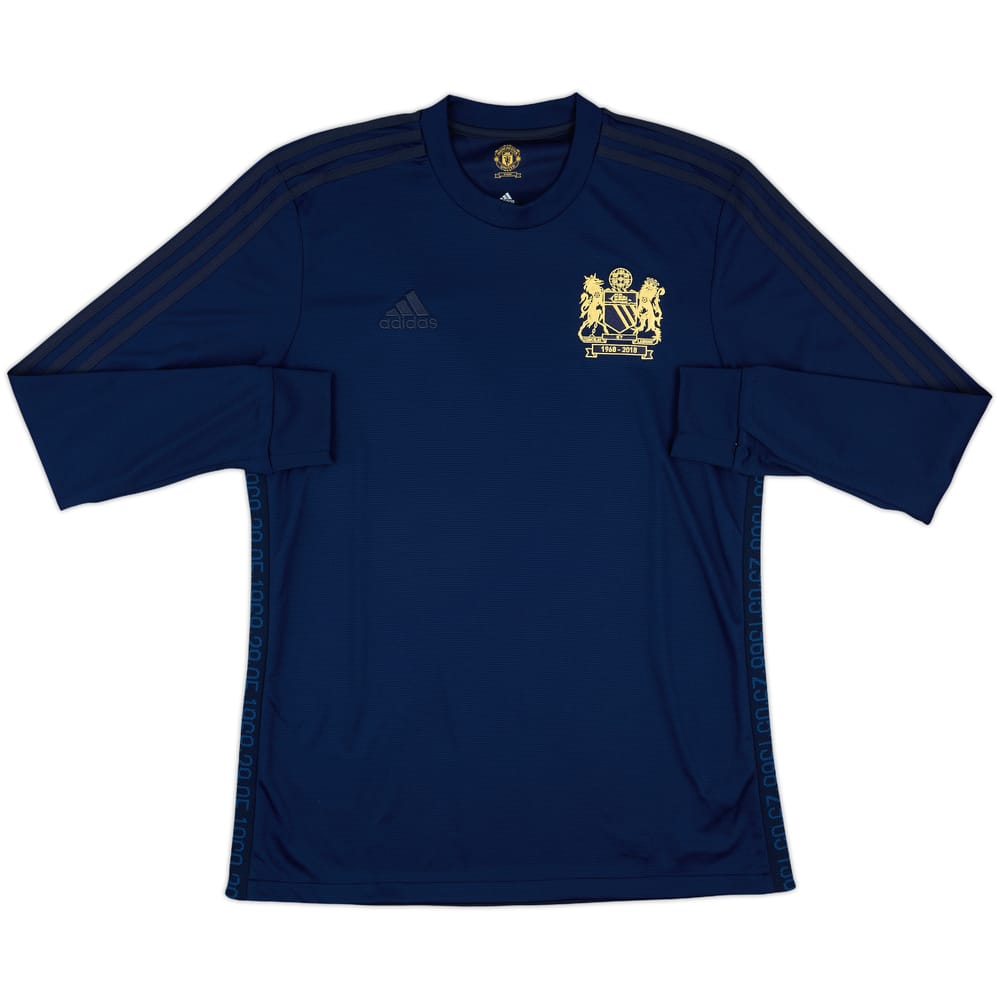 2018-19 Manchester United adidas Retro '1968' L/S Shirt - 9/10 - (M)