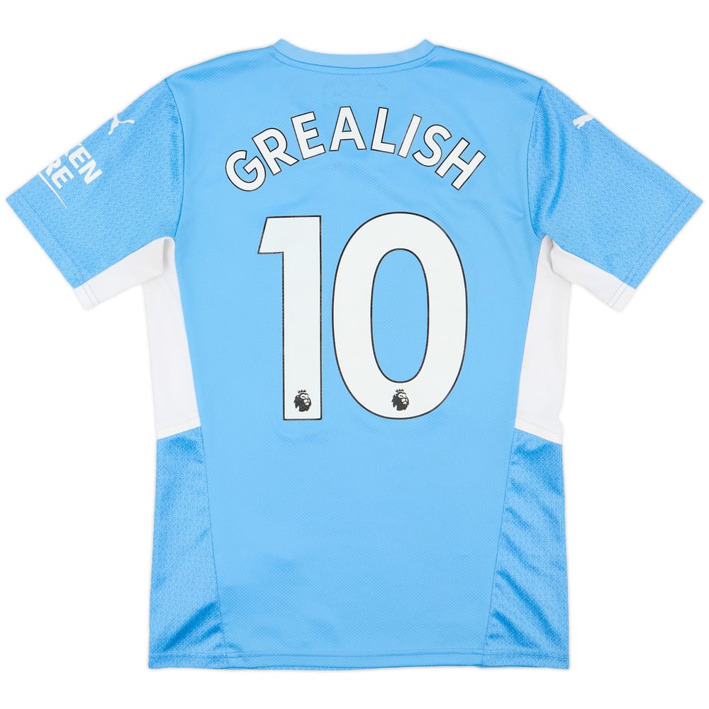 2021-22 Manchester City Home Shirt Grealish #10 - 7/10 - (S)