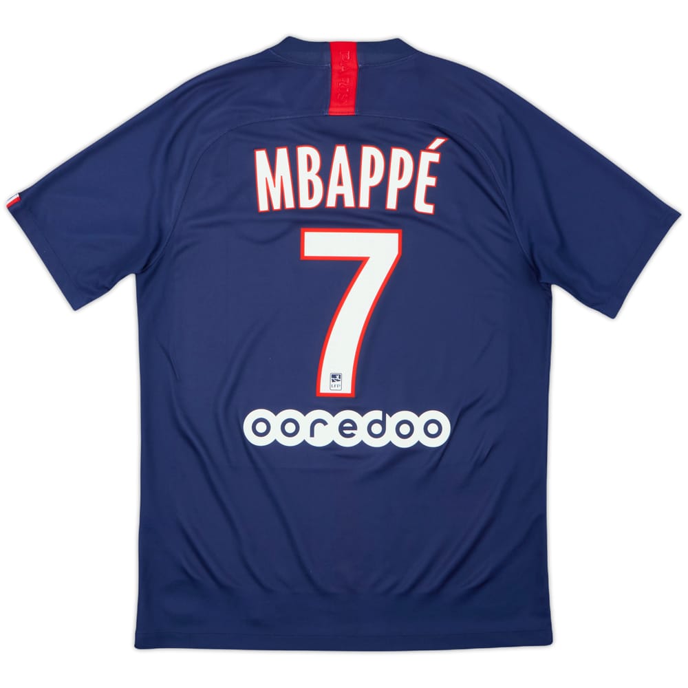 2019-20 Paris Saint-Germain Home Shirt Mbappe #7 - 7/10 - (M)
