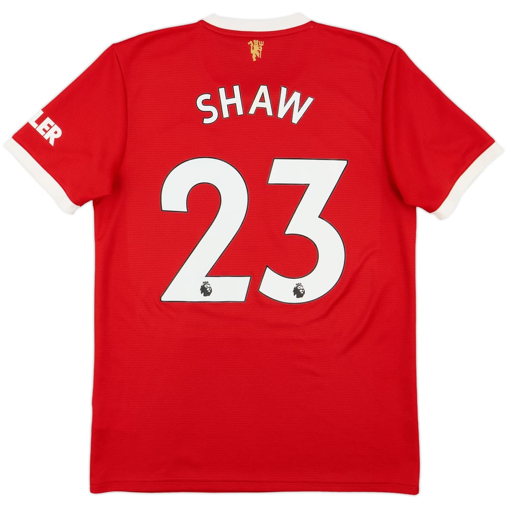 2021-22 Manchester United Home Shirt Shaw #23 - 8/10 - (M)