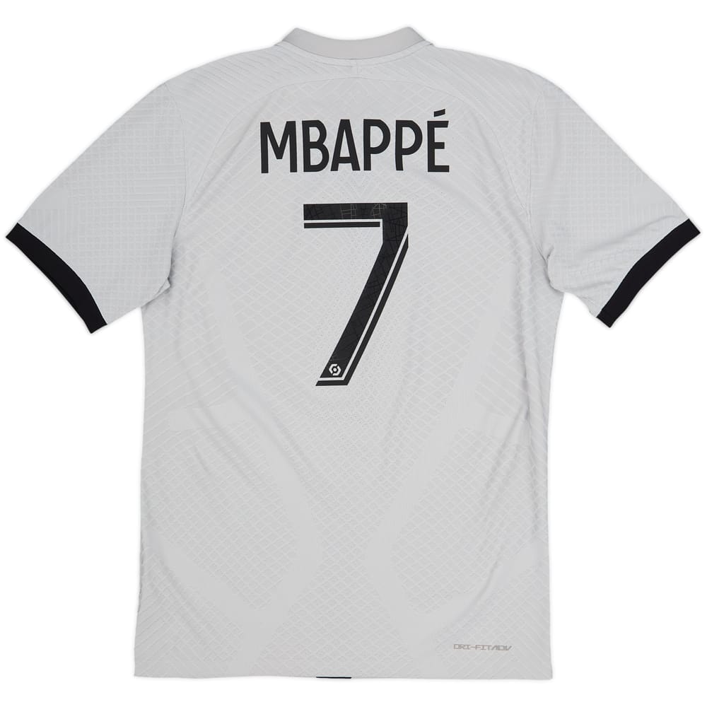 2022-23 París Saint-Germain Camiseta Auténtica de Visitante Mbappe #7 - 9/10 - (S)