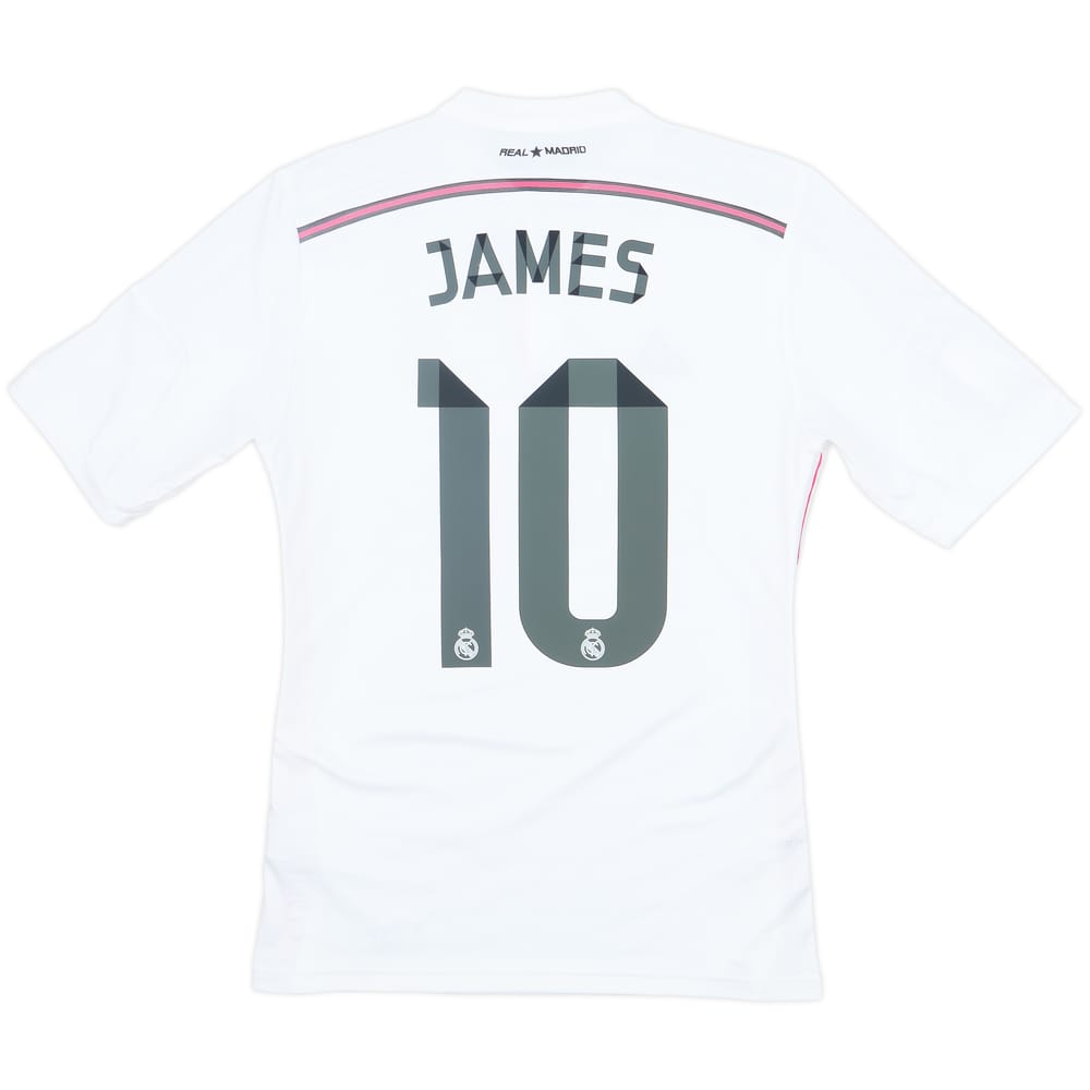 2014-15 Real Madrid Home Shirt James #10 - 8/10 - (S)