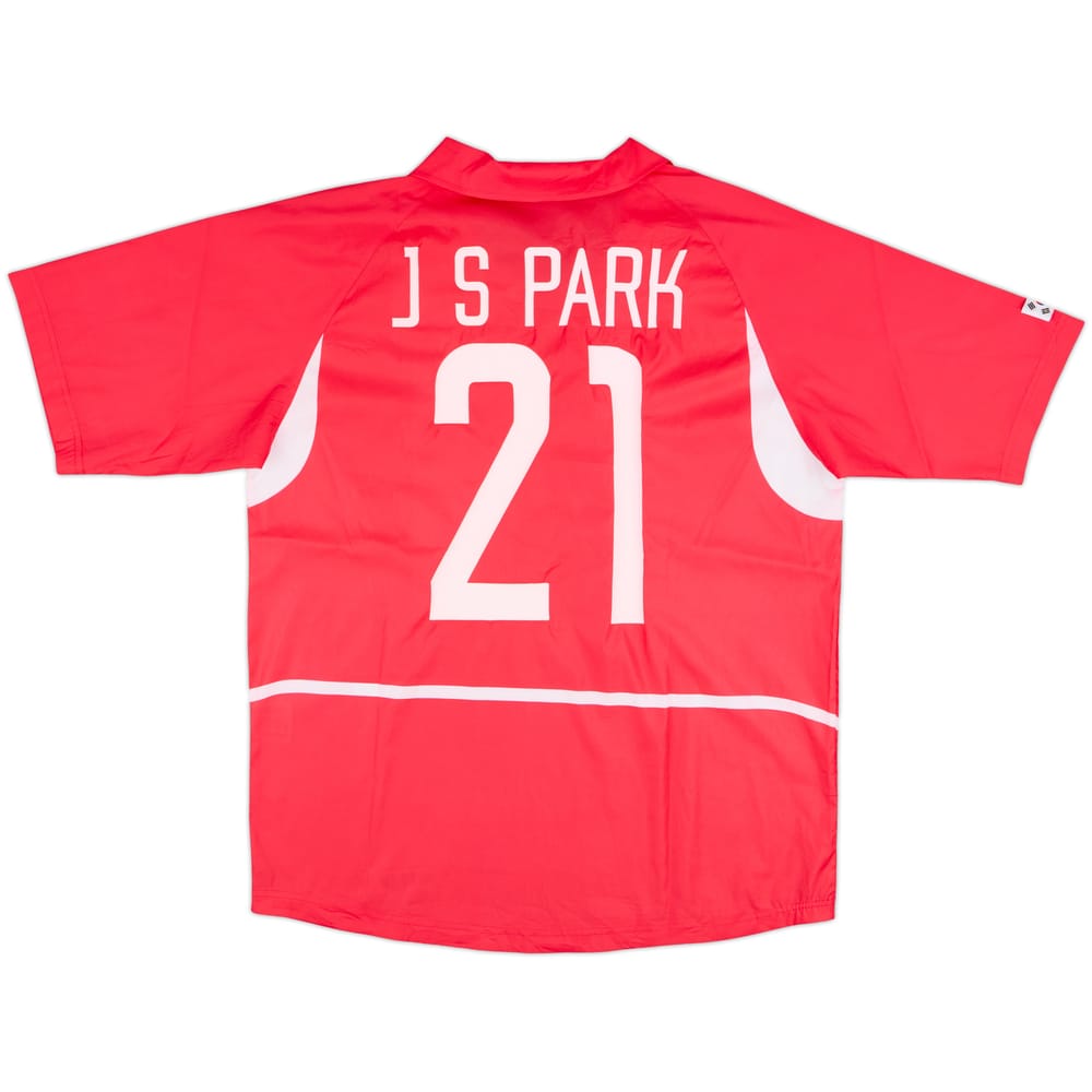 2002-03 South Korea Home Shirt J.S.Park #21 - 8/10 - (XL)